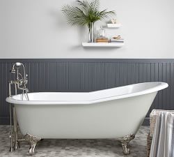 Galvez 67" Clawfoot Painted Bathtub