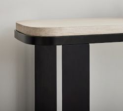 Cayman Wood &amp; Metal Console Table
