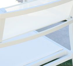 Fiji Metal &amp; Mesh Stackable Outdoor Lounge Chair