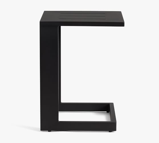 Malibu Metal Rectangular Outdoor C-Table (17")