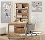 Pacific Peninsula Desk with Bookcase Suite (78")