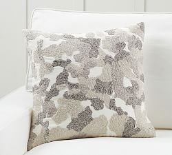 Blaise Camo Embroidered Pillow Cover
