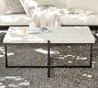 Cori Rectangular Chiseled Marble Coffee Table (42.5&quot;)