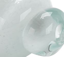 Hand Blown Glass Wentletrap Shell - Set of 2