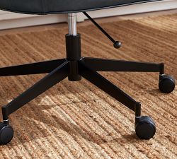 Irving Leather Swivel Desk Chair