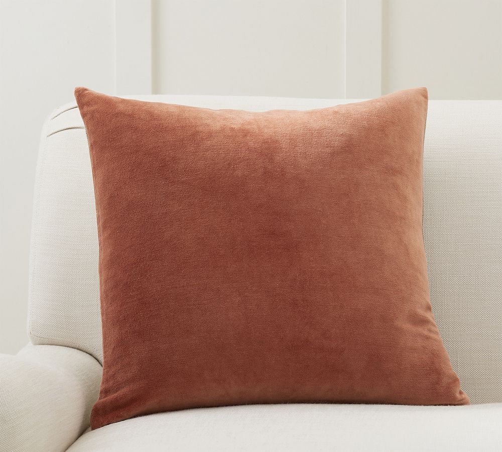 Everywhere Velvet Pillow Cover - Adobe, 20"