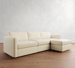 Carmel Slim Arm Modular Chaise Sectional (107"&ndash;139")