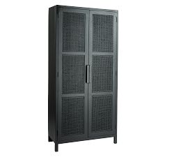 Danza Cane Tall Storage Cabinet (35.5"w)