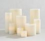 Standard Flameless Wax Pillar Candle - Ivory