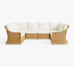 Westport Wicker 8-Piece U-Shaped Outdoor Sectional (127&quot;)