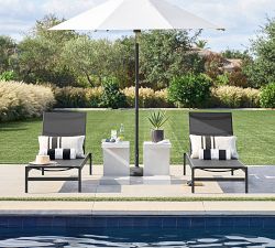Pomona Concrete Rectangular Outdoor C-Table (17")