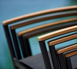 Corina Eucalyptus Rectangular Extendable Outdoor Dining Table Set