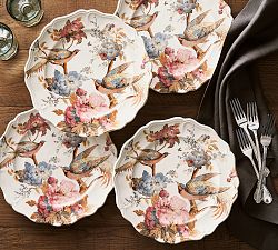 Piper Floral Bird Dinner Plates - Set of 4