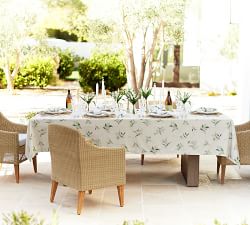 Pomona Concrete &amp; Acacia Rectangular Outdoor Dining Table (86&quot;)