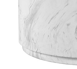 Myles Concrete Round Outdoor Coffee Table (32")