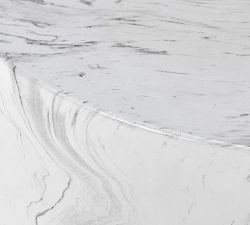 Myles Concrete Round Outdoor Coffee Table (32")