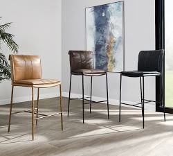 Eugina Leather Stool