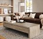 Pismo Rectangular Reclaimed Wood Long Low Coffee Table (74")