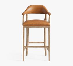 Windom Leather Stool