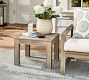 Indio Eucalyptus Square Outdoor Side Table (21")