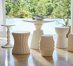 Robson Cast Stone Round End Table