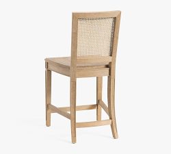 Sausalito Cane Square Back Stool