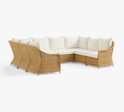 Westport Wicker 8-Piece U-Shaped Outdoor Sectional (127&quot;)