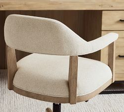 Windom Upholstered Swivel Desk Chair