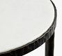 Mission Round Marble Nesting Side Table (13"-17")