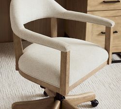 Windom Upholstered Swivel Desk Chair