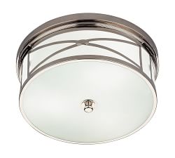 Brigham Frosted Glass Flush Mount (15&quot;)