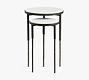 Mission Round Marble Nesting Side Table (13"-17")