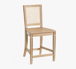 Sausalito Cane Square Back Stool
