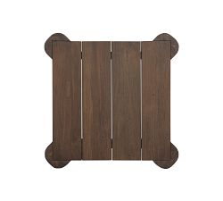 Goldfinch Reclaimed Wood Square Outdoor End Table (25")