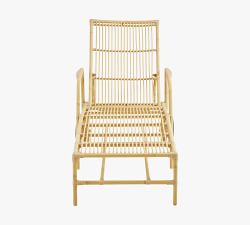 Josephine Metal Outdoor Single Chaise Lounge with Wheels