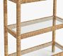 Malibu Glass Shelves Bookcase (34")