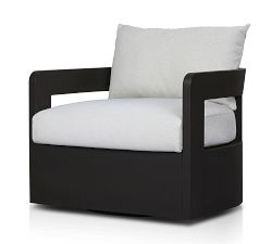 Matteo Metal Swivel Outdoor Lounge Chair