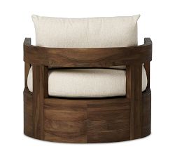 Matteo Teak Outdoor Swivel Armchair