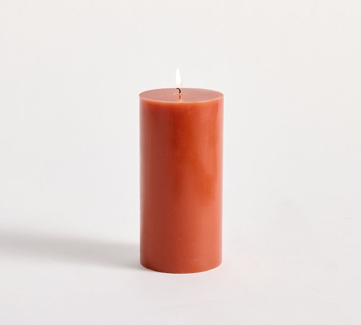Spaas Unscented Pillar Candles 6-Pack | 80mm X 200mm Ivory Paraffin Wax Candles | Long Burn Time - View #3