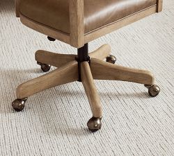 Windom Leather Swivel Desk Chair