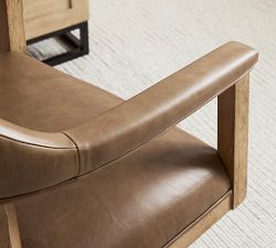 Windom Leather Swivel Desk Chair