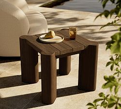 Goldfinch Reclaimed Wood Square Outdoor End Table (25")