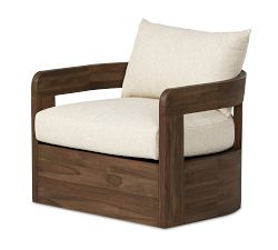 Matteo Teak Outdoor Swivel Armchair