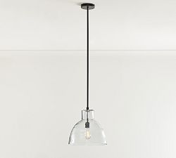 Open Box: Bridget Recycled Glass Pendant, Small, 14" Diam. - Bronze