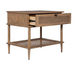 Francis Rectangular Cane Side Table (26")
