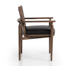 Giselle Cane Leather Dining Armchair