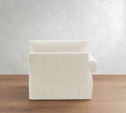 Build Your Own Pearce Roll Arm Deep Seat Slipcovered Sectional