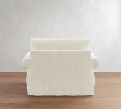 Pearce Roll Arm Deep Seat Slipcovered Chair and a Half