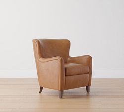 Open Box: Willem Leather Chair - Vintage Caramel