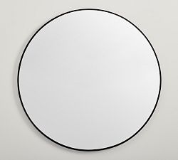 Open Box: Stowe Round Wall Mirror, 40" - Black